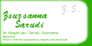 zsuzsanna sarudi business card